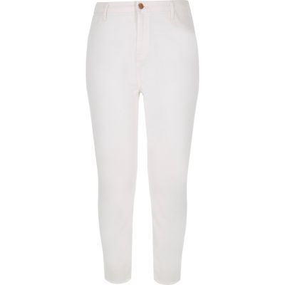 RI Plus white Lori skinny jeans